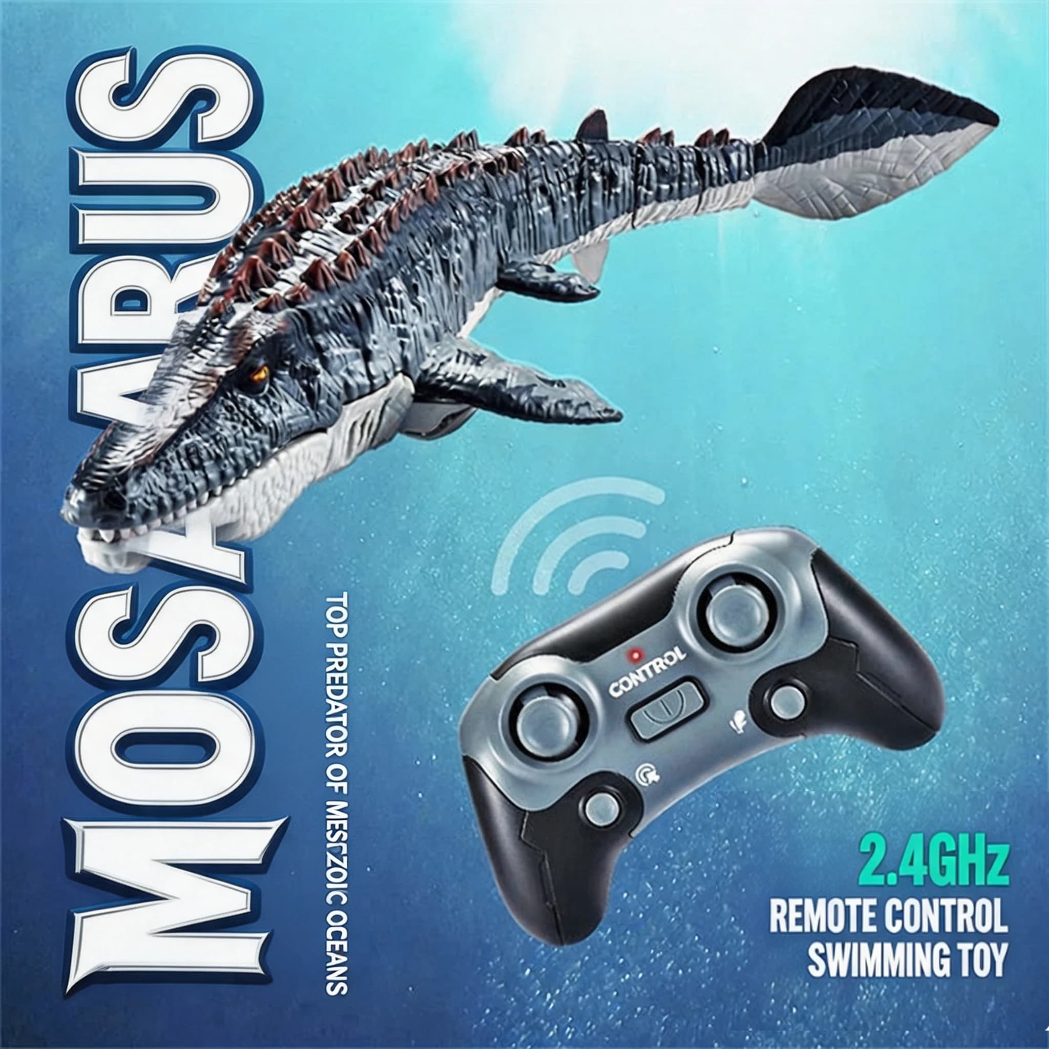 RC Canglong 2.4G, children's water spray waterproof toy, outdoor swimming pool game, boy's birthday gift