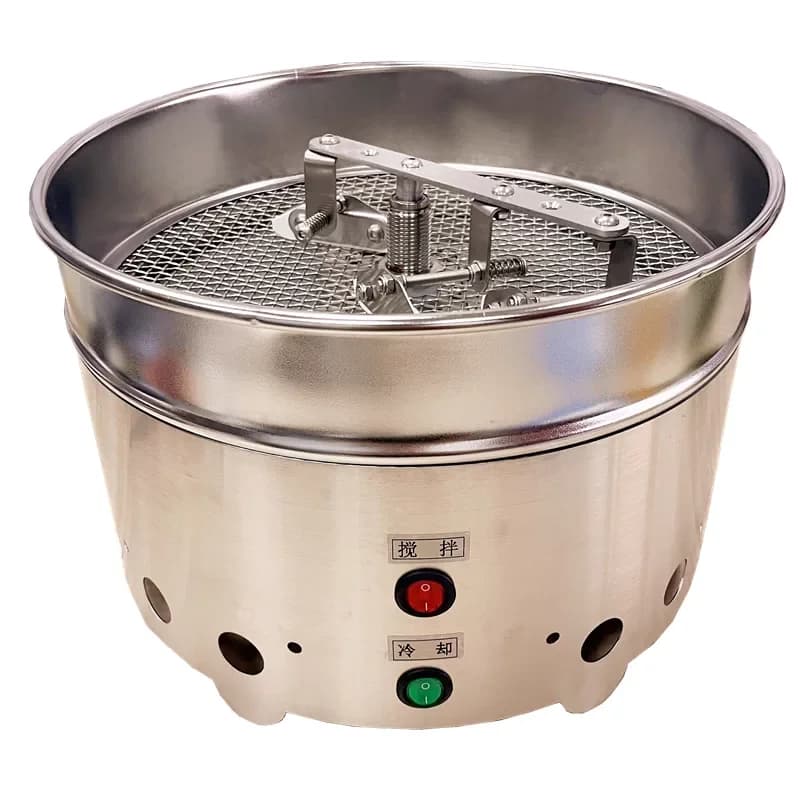 220V/ 110V 1200g Rotating Coffee Bean Cooling Plate Cooler Double Fan Large Suction Home Roasted Bean Cooling Machine