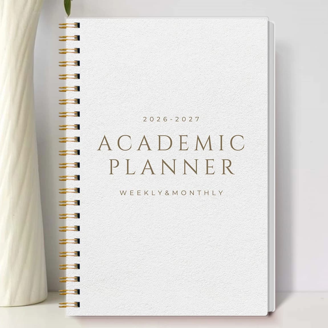 Agenda accademica A5 2026-2027, organizer a spirale settimanale e mensile, agenda studentesca, calendario con note, materiale scolastico per ufficio