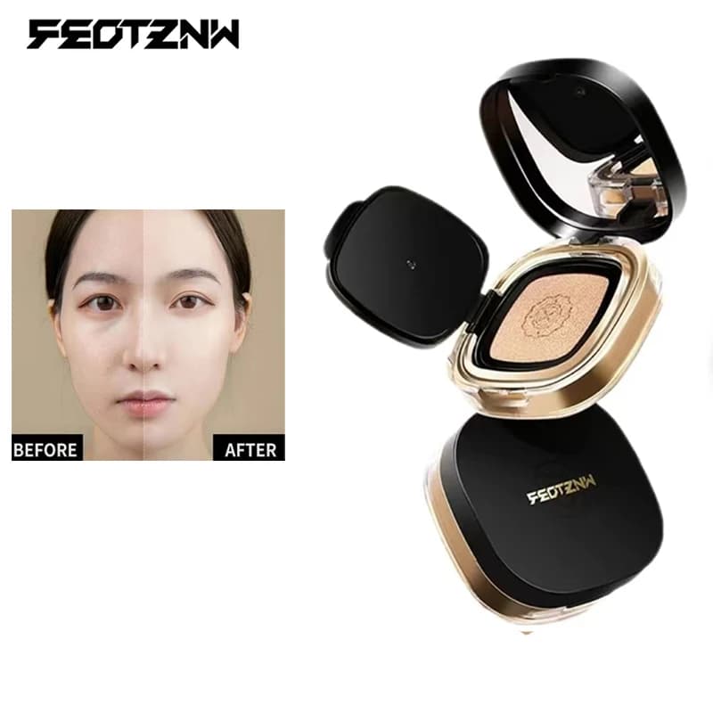 Feotznw trucco di bellezza della pelle impeccabile che tiene cuscino d'aria CC crema correttore fondotinta liquido idratante trucco viso