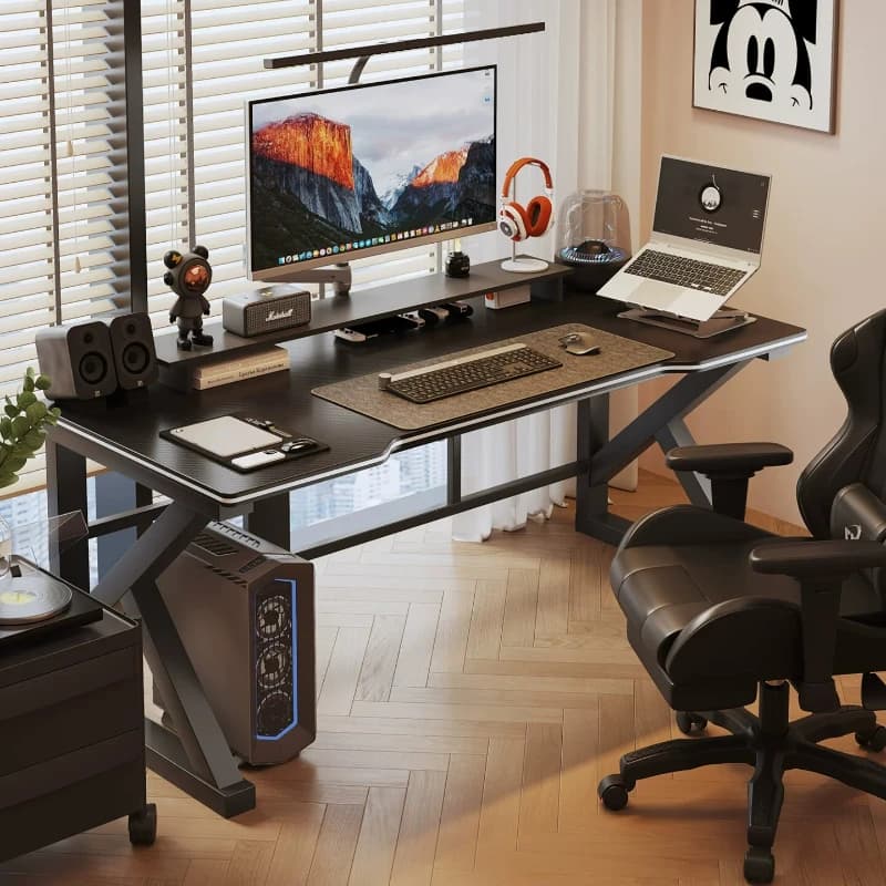 Bedroom Monitor Stand Computer Desk Gaming Luxury Study Computer Desk Decoration Sedentary Modern Bureau Enfant Home Furniture