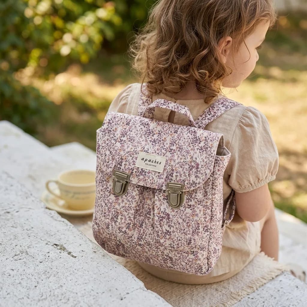 Children's Backpack Ap 26 New Versatile Casual Bag Pastoral Style Backpack Boys and Girls School Bags