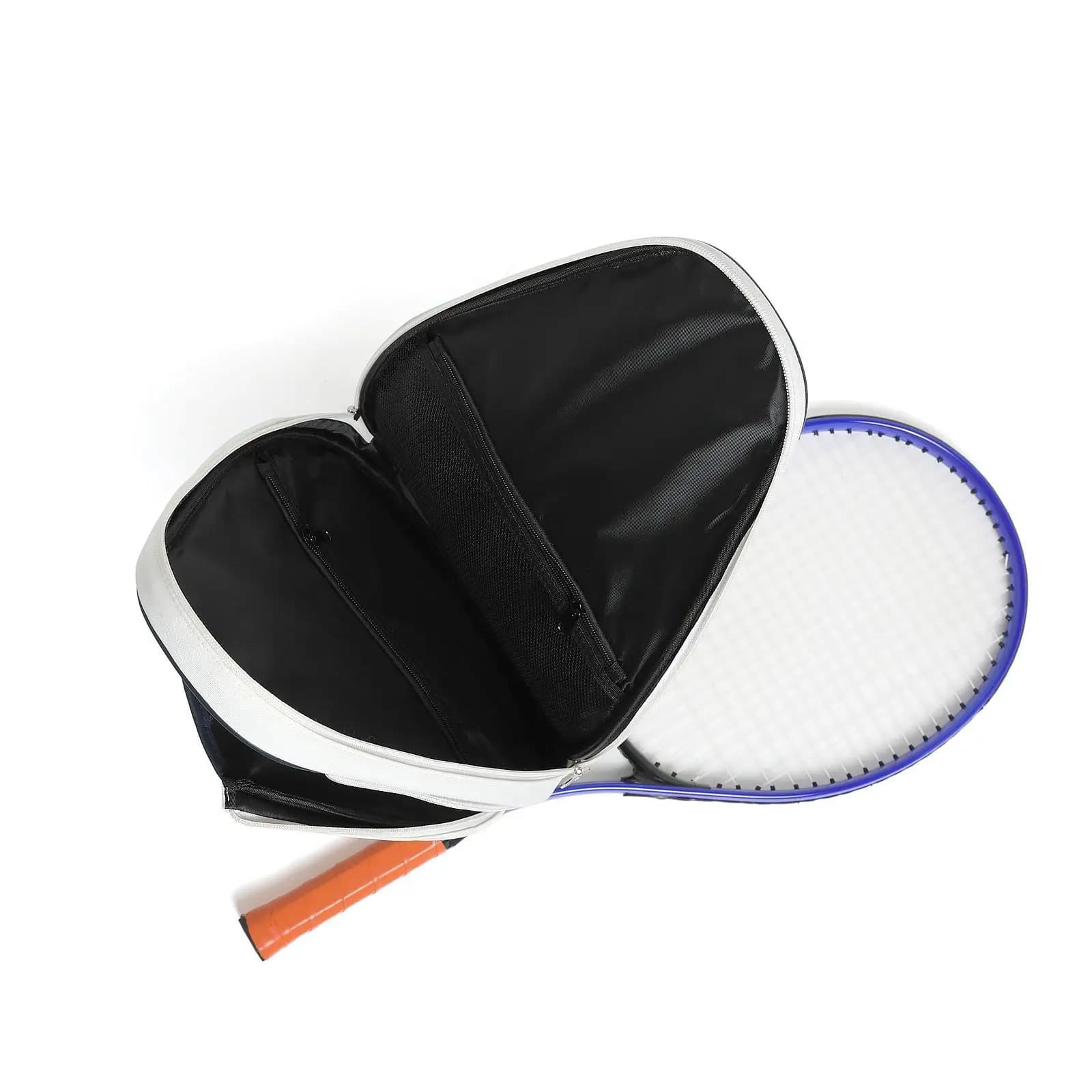 Spacious Bag for Badminton Rackets, Waterproof Backpack for Tennis Rackets, Protective Paddle Case for Gym Training