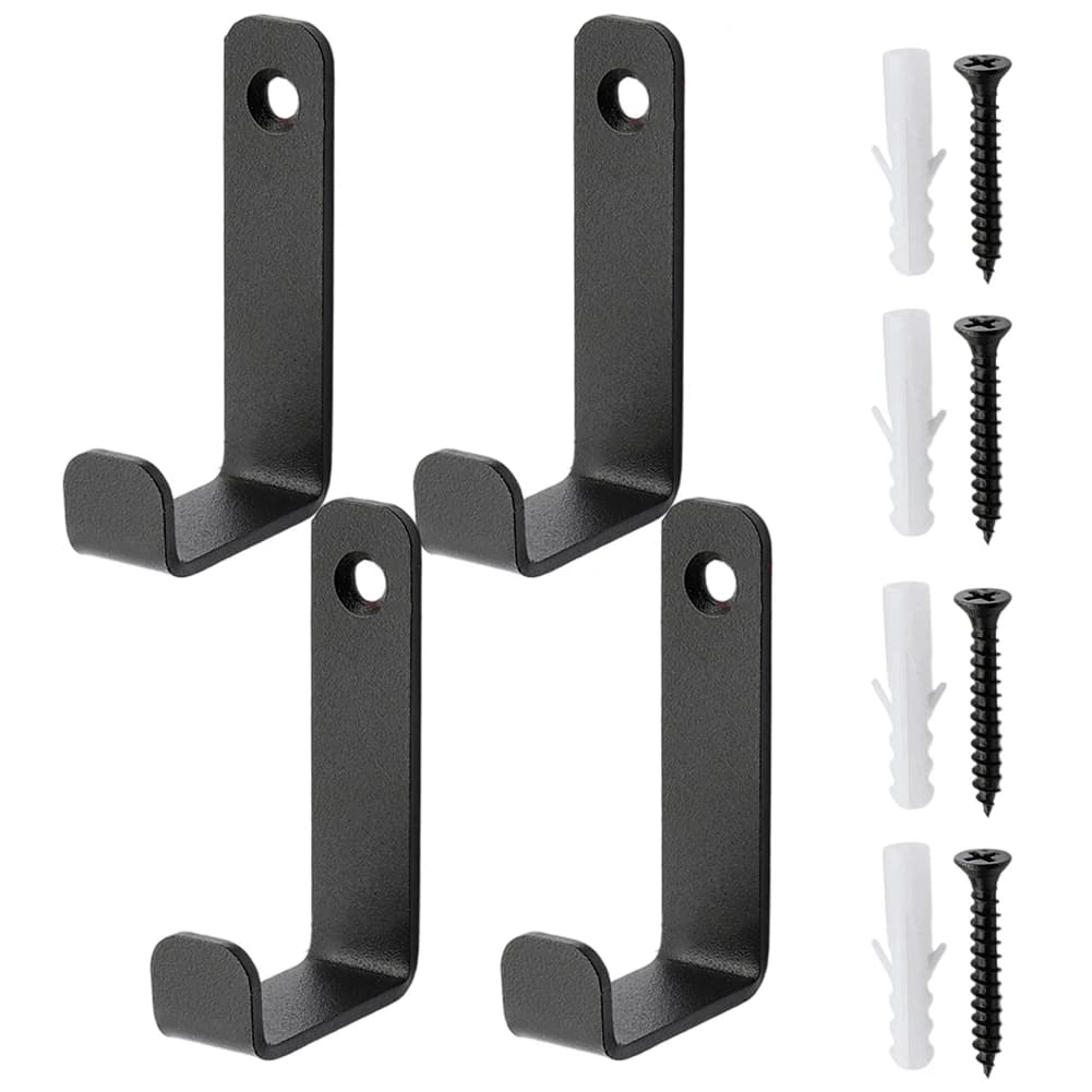 Ganci da parete da 4 pezzi Ganci portaoggetti da cucina con viti Staffe per appendere cappotti Portaoggetti da bagno Appendiabiti da parete