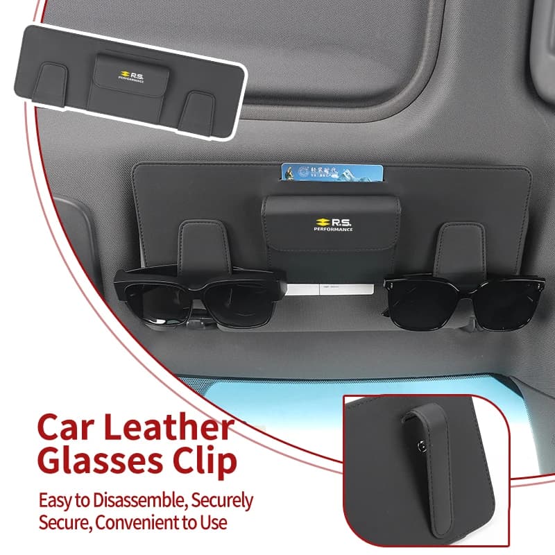 Car Visor Organizer Sunglass Box Glasses Holder Card Clip Accessories For Renault Megane Clio Kadjar Captur Sandero Duster Koleo