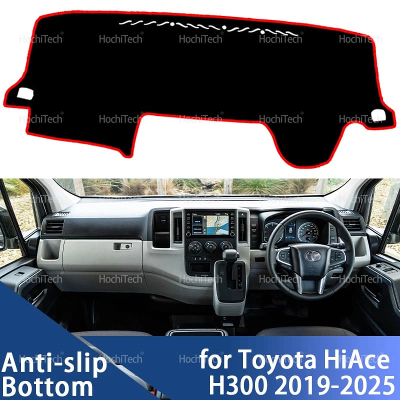 For Toyota HiAce H300 2019-2025 Car Dash Board Cover Dash Mat Sun Shade Non-slip Pad Interior Accessories