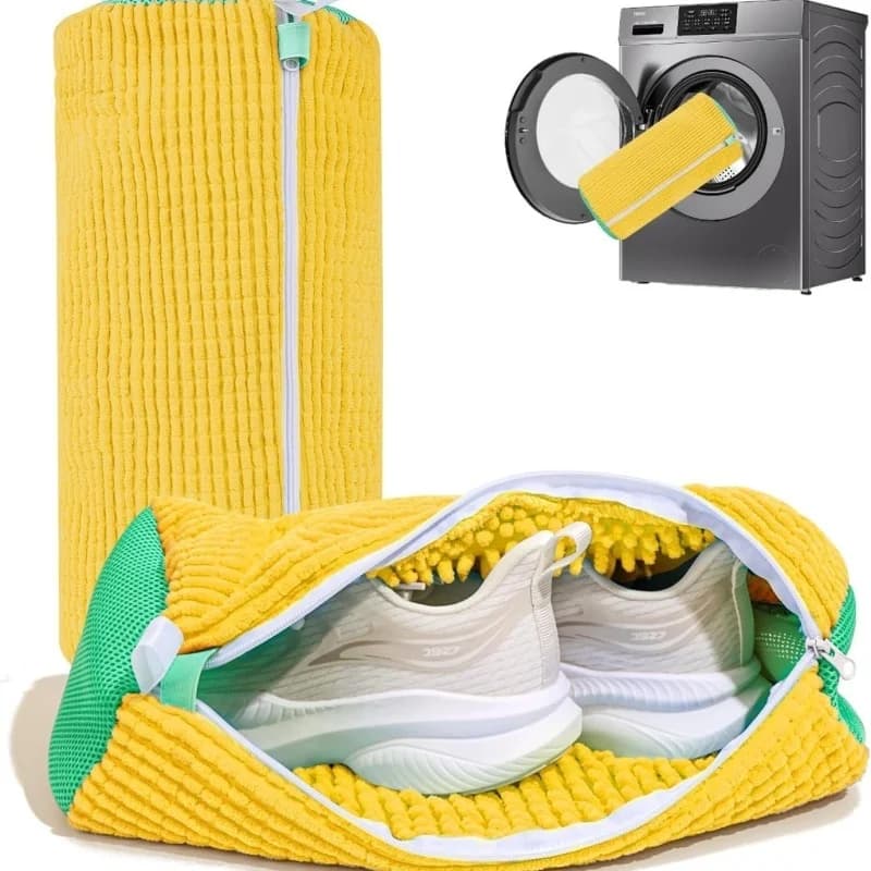 2 pcs bag for washing shoes bag for lazy shoes protective bag for home washing machine bag for linen with zipper bag for washing anti-deformation