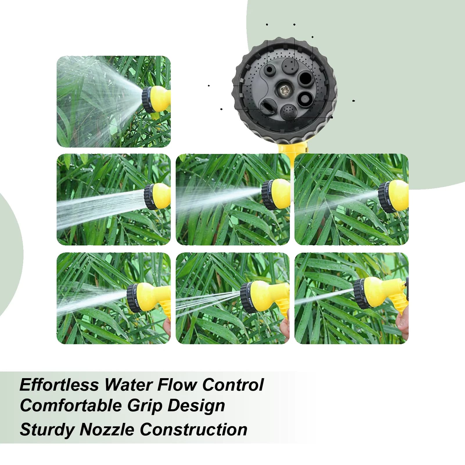 Garden Pipe Sprinkler Handle Convenient Gardening Accessories Sprinkler for outdoor meadow tube External courtyard Patio Car wash