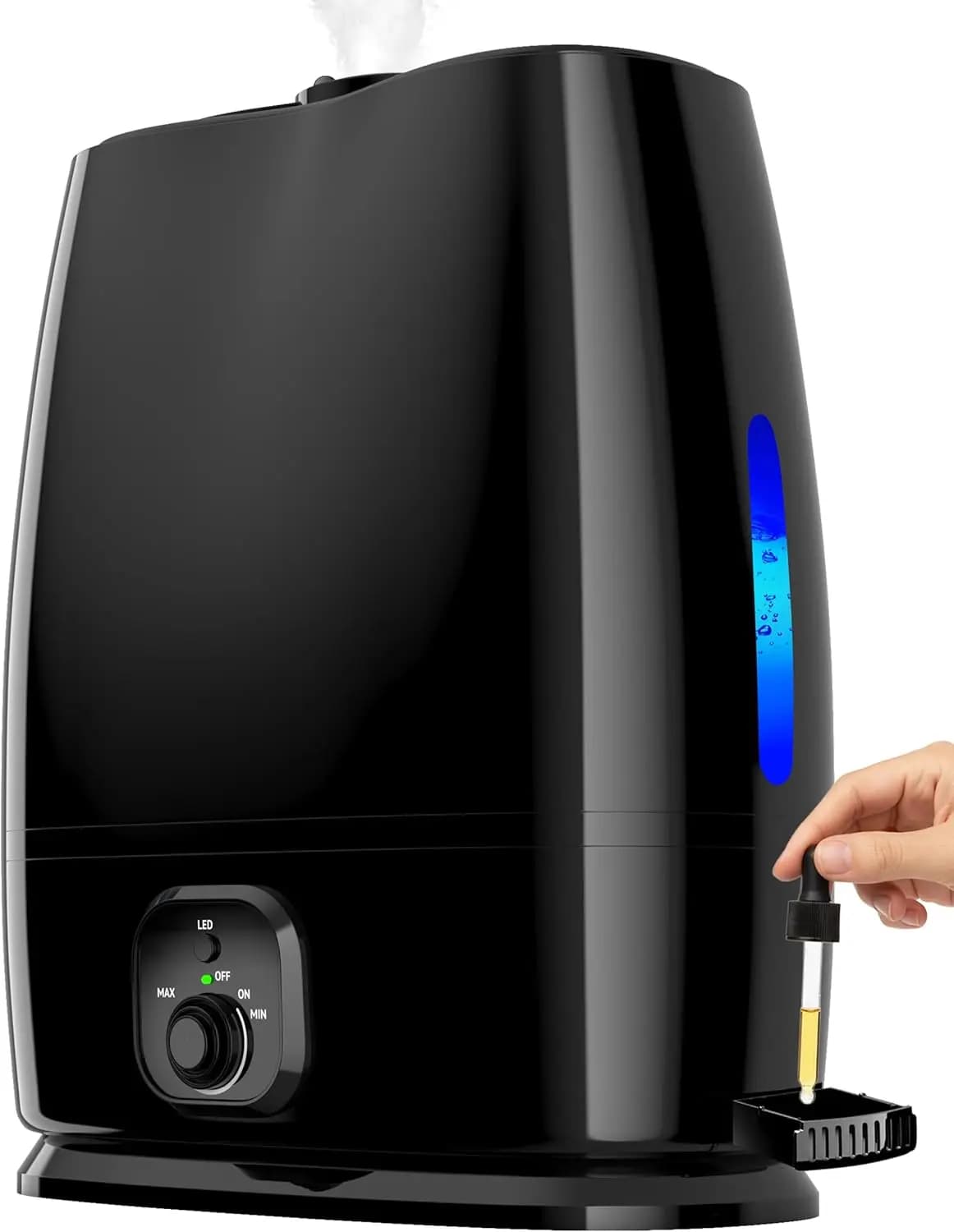 Umidificatore a ultrasuoni da 6 litri con nebbia fredda, autonomia di 50 ore, design senza filtro per camera da letto, casa intera e piante
