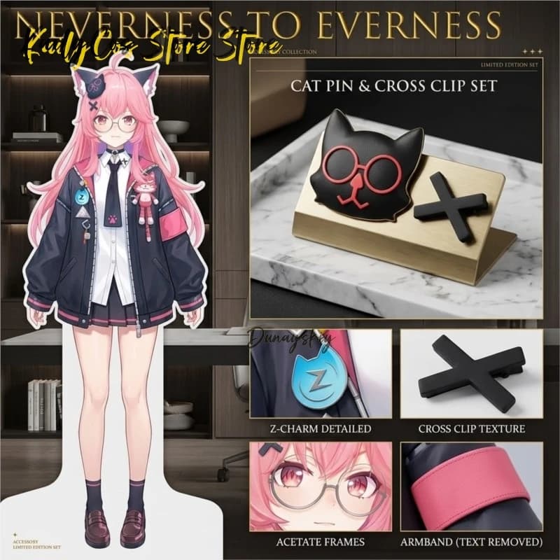 Parrucca Cosplay Game Neverness To Everness Mint NTE Lunga Turchese con Trecce Rosa e Coda di Cavallo Laterale per Carnevale