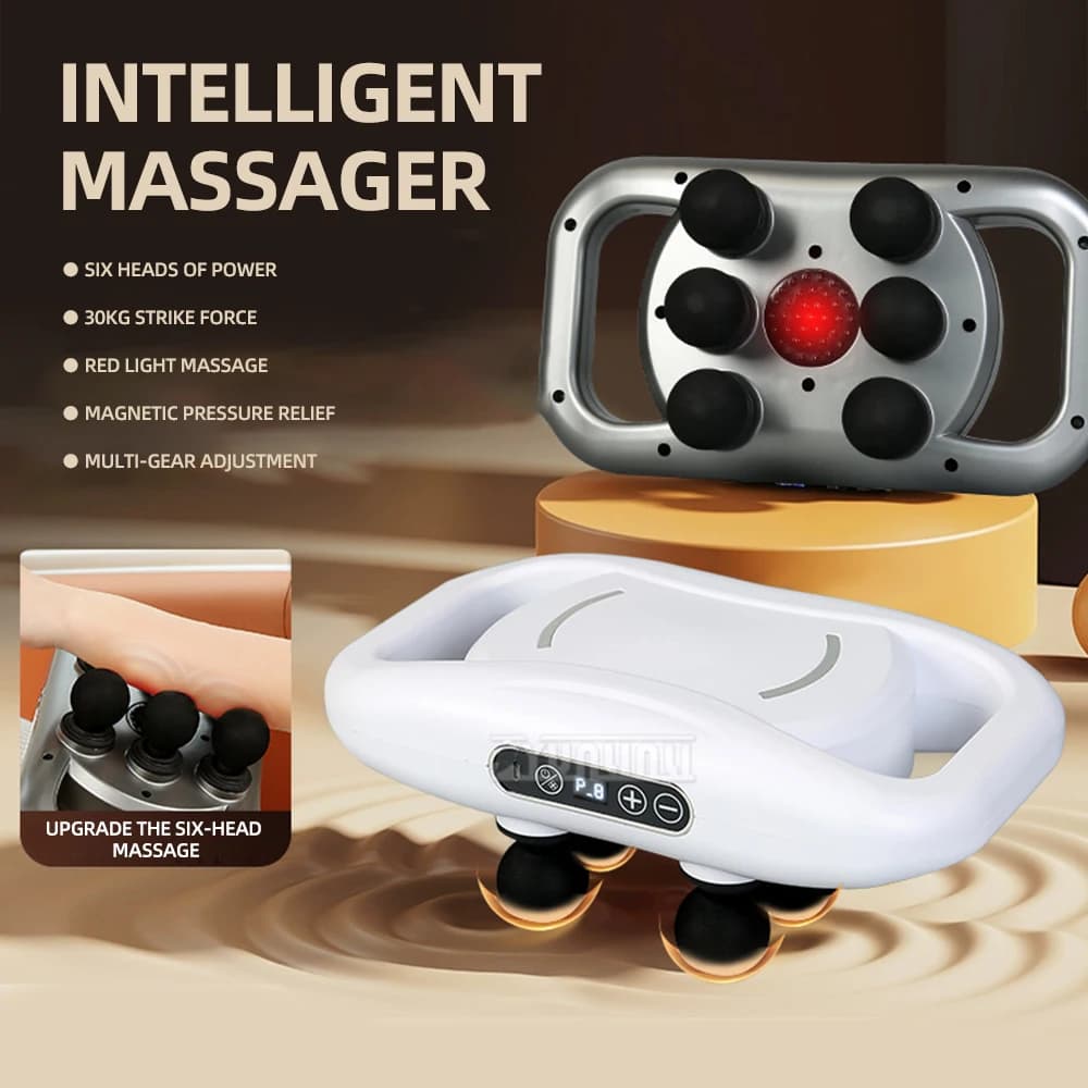 Head Fascia Gun Waist Back Deep Whole Body Vibration Massager Fascia