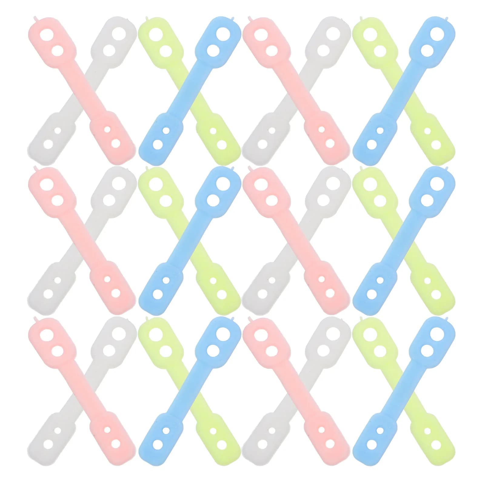 100 Pezzi Clip in Silicone Antivento per Stendibiancheria, Fermagli Antiscivolo Anticaduta per Fissaggio Stendini, per Asciugatura Vestiti all'Aperto