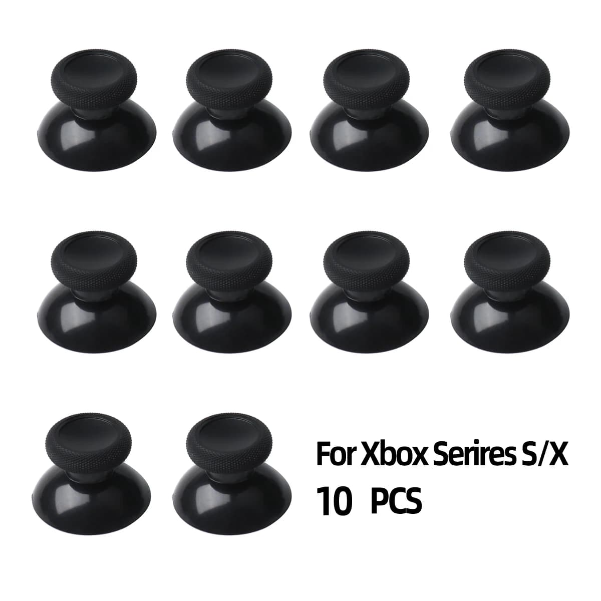 10 pezzi di ricambio analogico Thumbstick Thumb Stick per xbox one Xbox series s x Controller nero Silicone Thumbstick Grips Caps Set