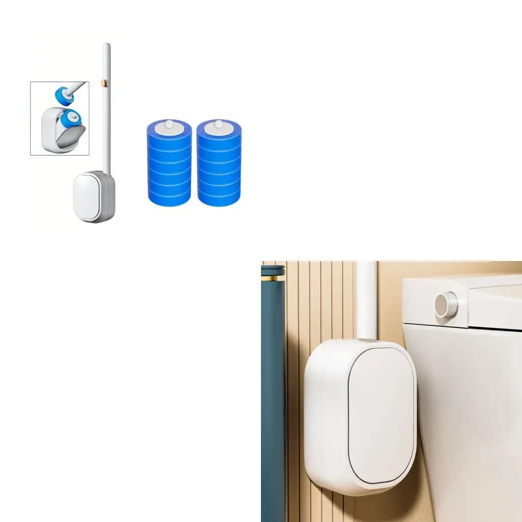 Scopino per igienico monouso. Set innovativo scopino per con pulizia automatica