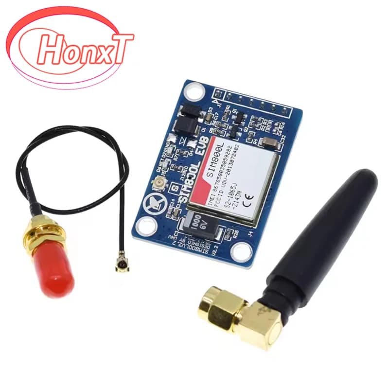 1 set SIM800L V2.0 5V MODULO GSM GPRS wireless Quad-Band with antenna cable cap