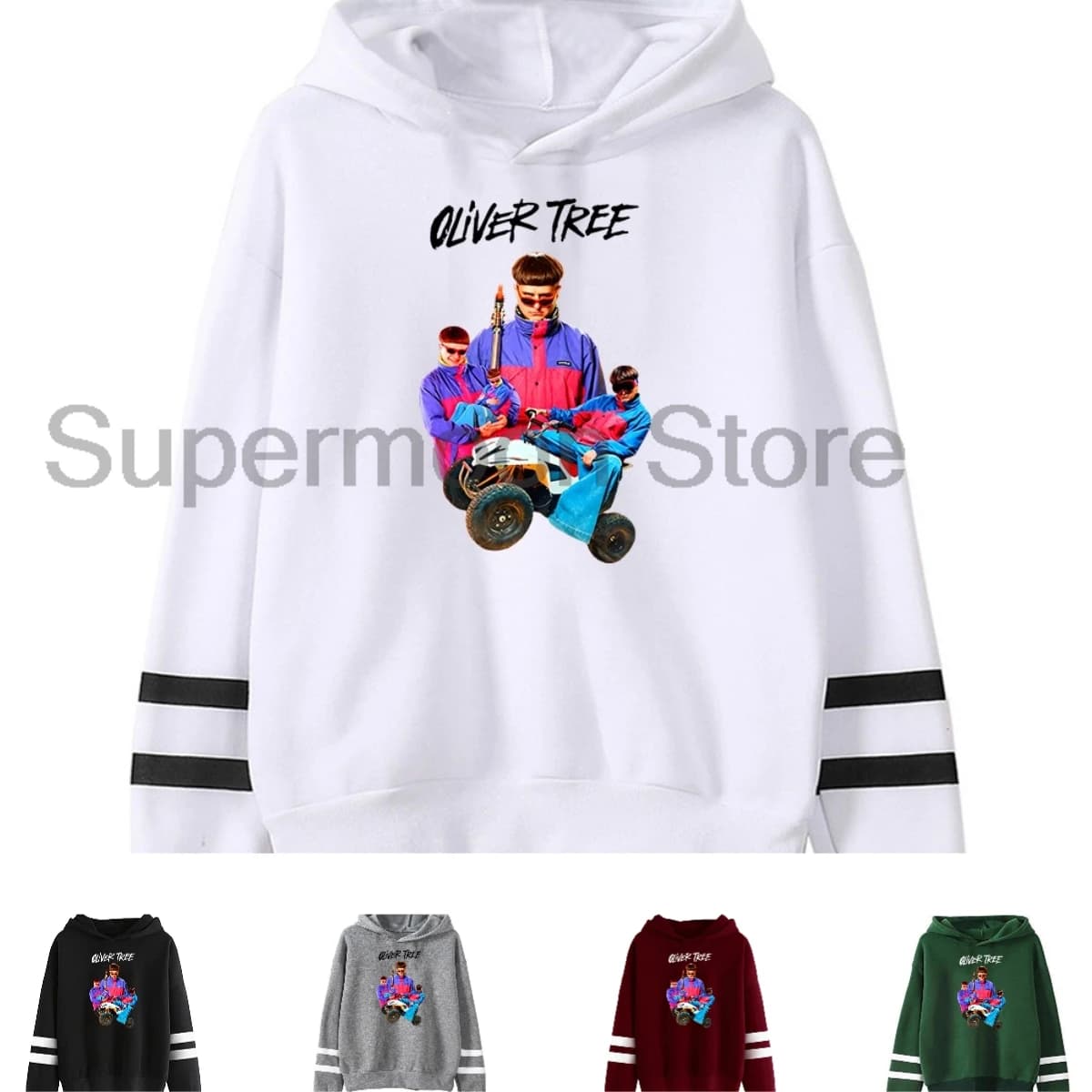 Oliver Tree Memorial 2026 Rip Helicopter Crash Tribute Hoodie Pocketless Parallel Bars Sleeve Women Men Hooded Sweatshirt
