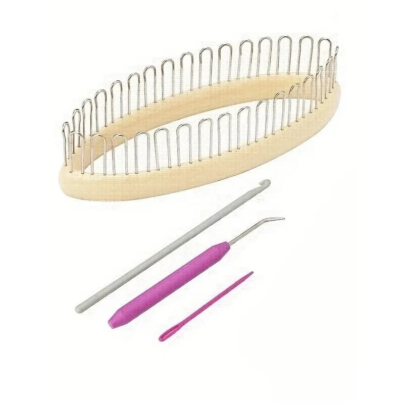 1Set Simple Practical Weaving Socks Knitting Loom Extenders Hook Kit For Sock Scarf Hat Weaver Needle Sewing Knitting Tool Acces