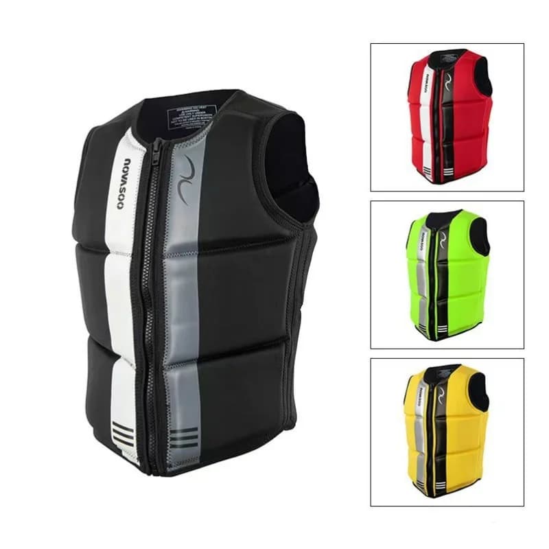 Large Buoyancy Life Jackets for Men and Women PVC Adult Drifting Surfing Buoyancy Vests Swimming Motorboat Sailing Life Vests
