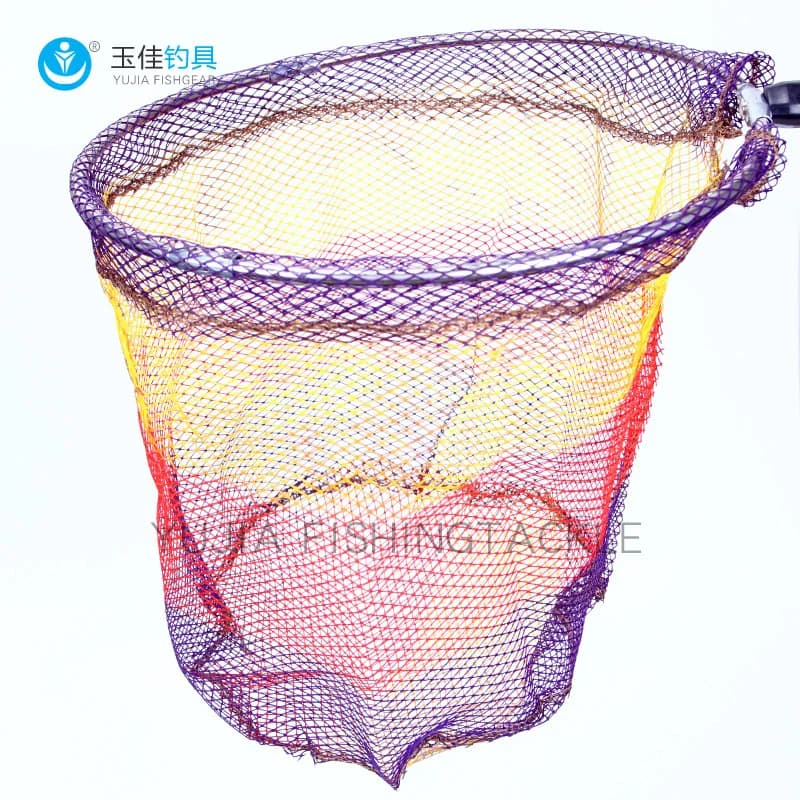 Maglia allungabile in alluminio Diametro asta in acciaio inossidabile Atterraggio per pesci Telaio da pesca in lega di carpa Rete in nylon Maniglia per la movimentazione del mare Trota