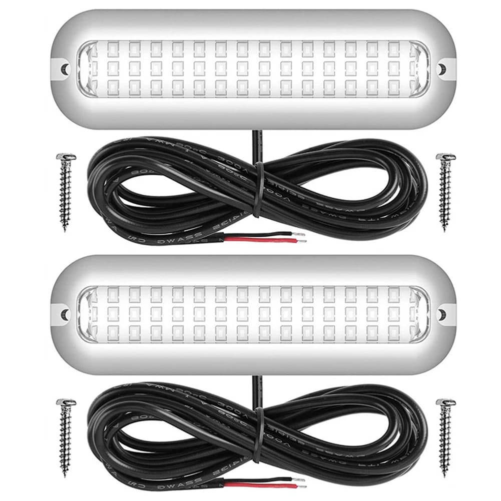 42LED Marine Navigation Light Stainless Steel Sailing Signal Light 10-30V Anchor Light IP68 Waterproof 80W Ship Boat Accessories