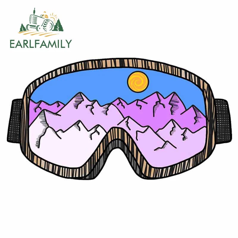 EARLFAMILY 13 cm X 7.2 cm Per Occhiali Da Sci Anime Adesivo Per Auto Impermeabile Antigraffio Decalcomania Parabrezza Tavola Da Surf Vinile Auto Wrap