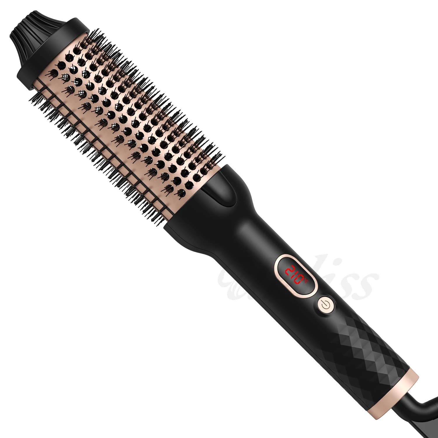 Spacious hair brush thermal heating brush for iron curling brush heated 1.5 inch volumizing brush ceramic hair comb