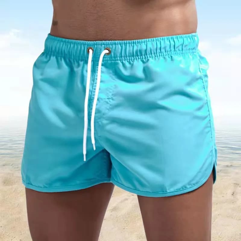 Pantaloncini da Uomo Estivi, Costume da Bagno da Uomo di Marca, Pantaloncini da Spiaggia Sexy, Boxer da Bagno Uomo a Vita Bassa Traspiranti, Abbigliamento da Spiaggia