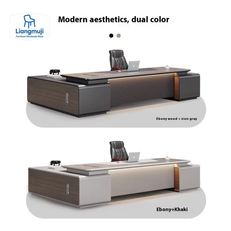 Scrivania Regolabile in Altezza Executive Pro con Organizzatore di Ricarica Intelligente, Soluzione Ergonomica per Ufficio con Controllo del Movimento, Mobili per Dirigenti
