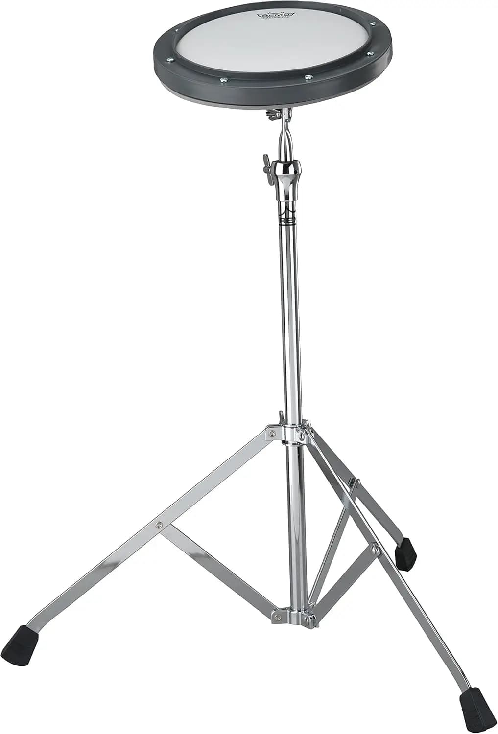 Pad per batteria da allenamento regolabile da 8 pollici con supporto, grigio