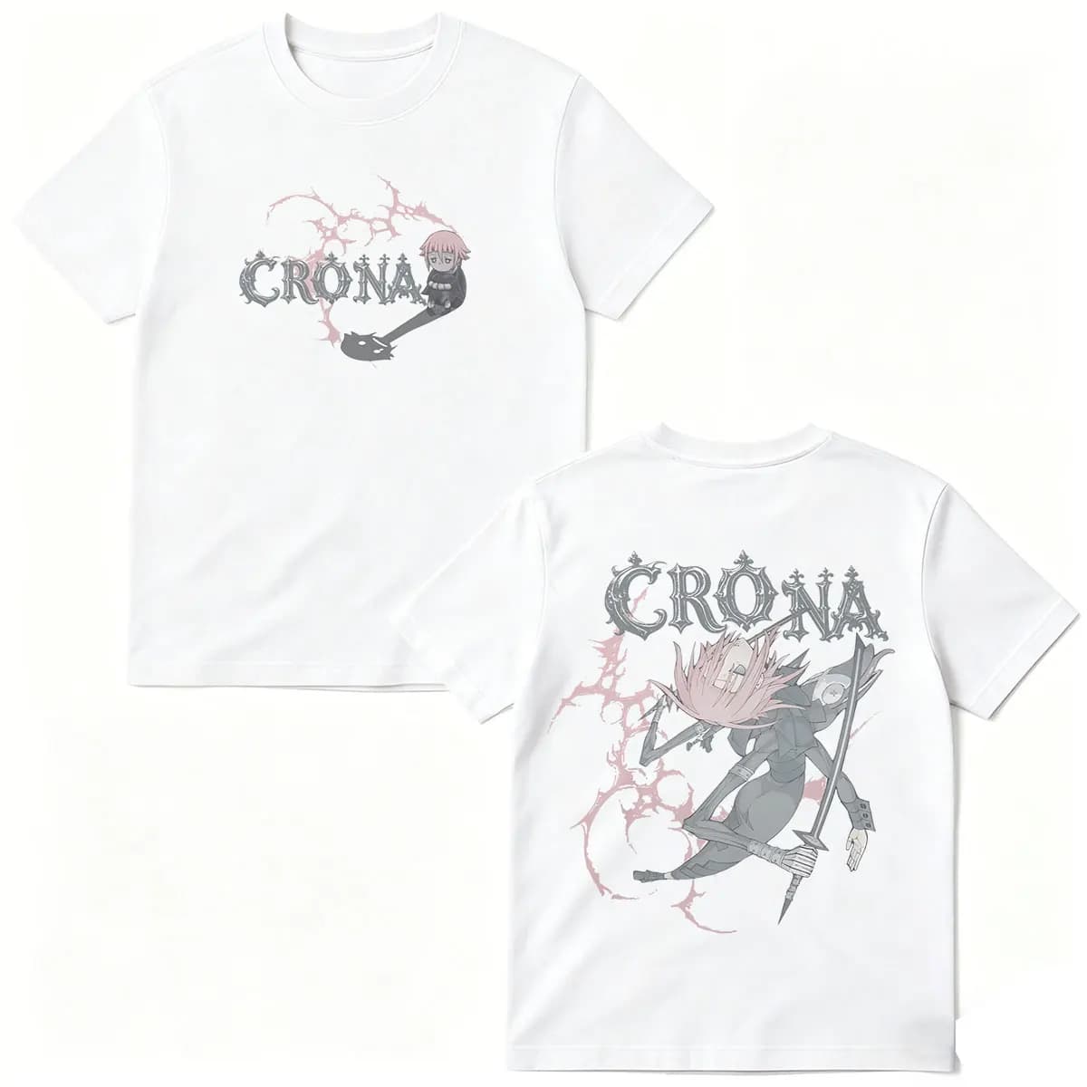 Japanese Anime Soul Eater Crona T Shirts Men's Women Clothing Fashion Oversized T-shirt 100% Cotton Casual Short Sleeve T-shirts