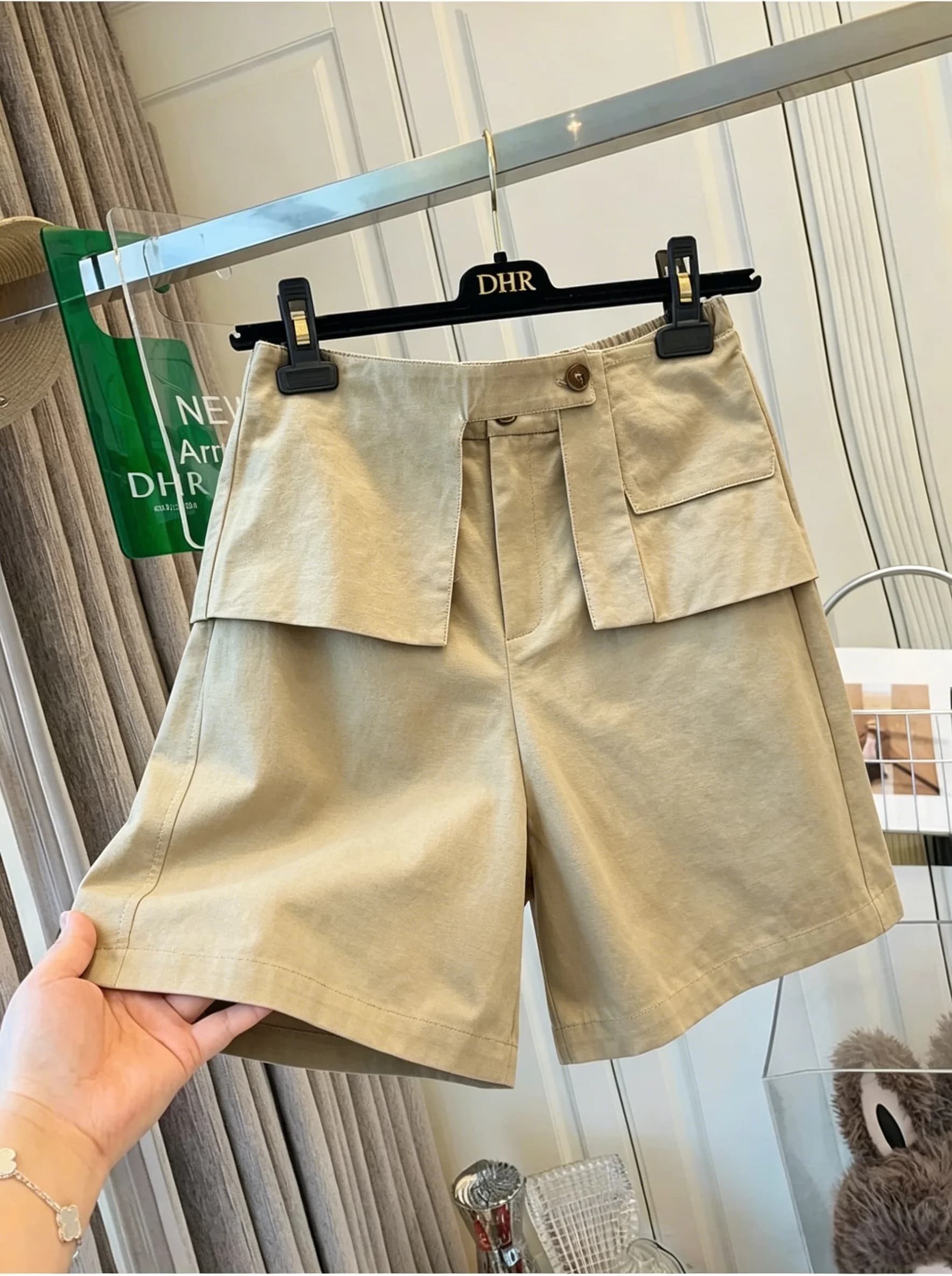 Removable Wide Leg Workwear Shorts for Women Summer Fashionable Five-Quarter Pants High Waist Cotton Linen Casual Trousers