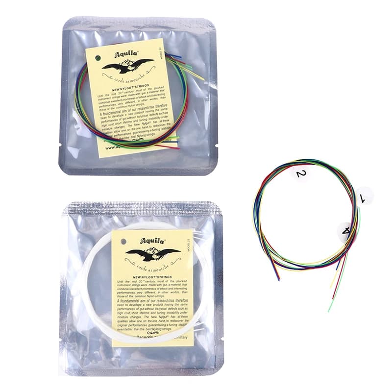 Set di corde per chitarra Ukulele da 4 pezzi corde in Nylon colorato per accessori per chitarra Ukulele da 21/23/26 pollici