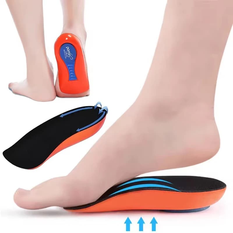 New Relief From Foot Pain Plantar Fasciitis Insoles Men and Women Arch Support Orthotic Insoles Height-increasing Half Insole