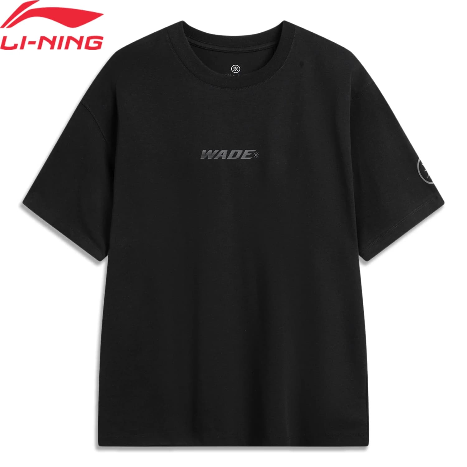 T-shirt da uomo Li-Ning WADE LN UV PROOF Regular 51% cotone 35% poliestere 14% viscosa Comoda maglietta sportiva LiNing AHSW377