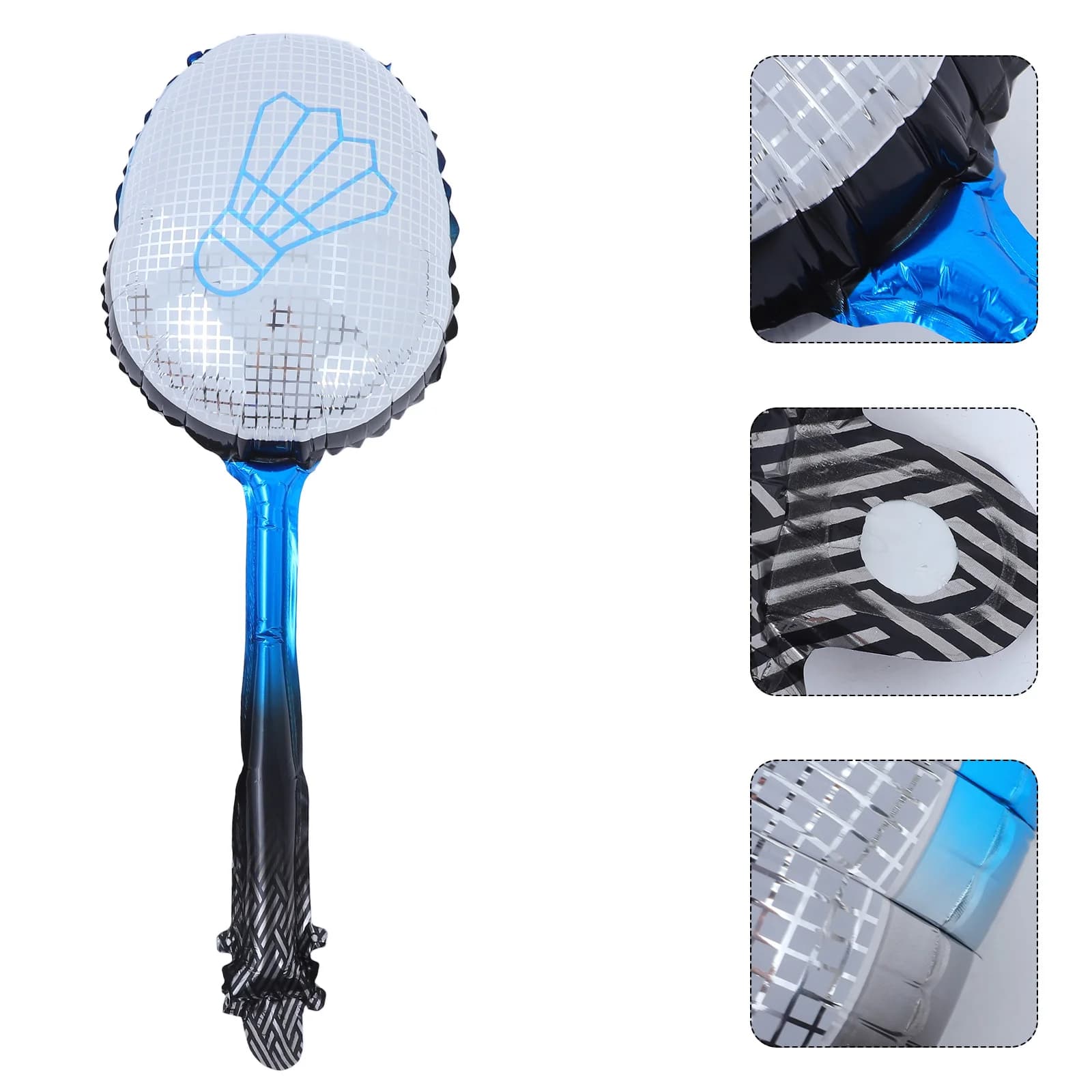 4 pcs aluminum foil shorts for badminton rack decorations for volleyball supplies for sports themed parties resistant to festive losses