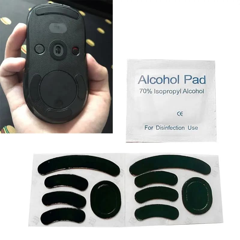 2 set di ricambio piedini per mouse da 0,6 mm pattini adesivi per mouse per pattini per mouse wireless Logitech G Pro
