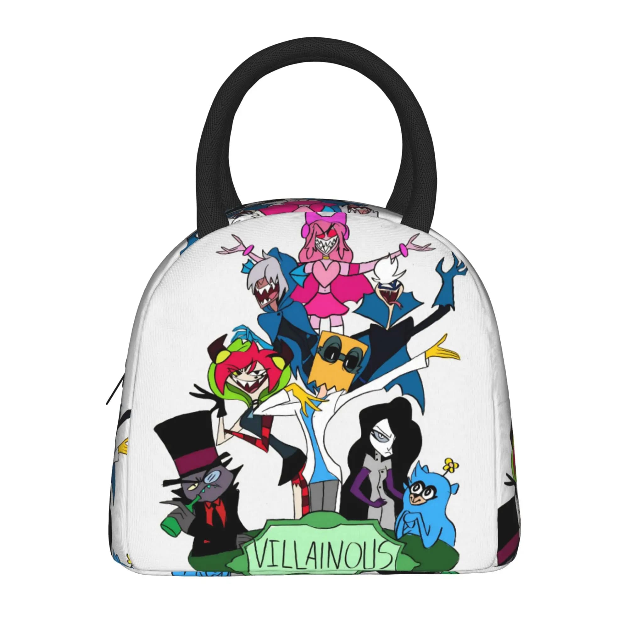 Villainous Comdy Thermal Insulated Lunch Bags for Travel Portable Food Container Bags Men Women Cooler Thermal Lunch Box