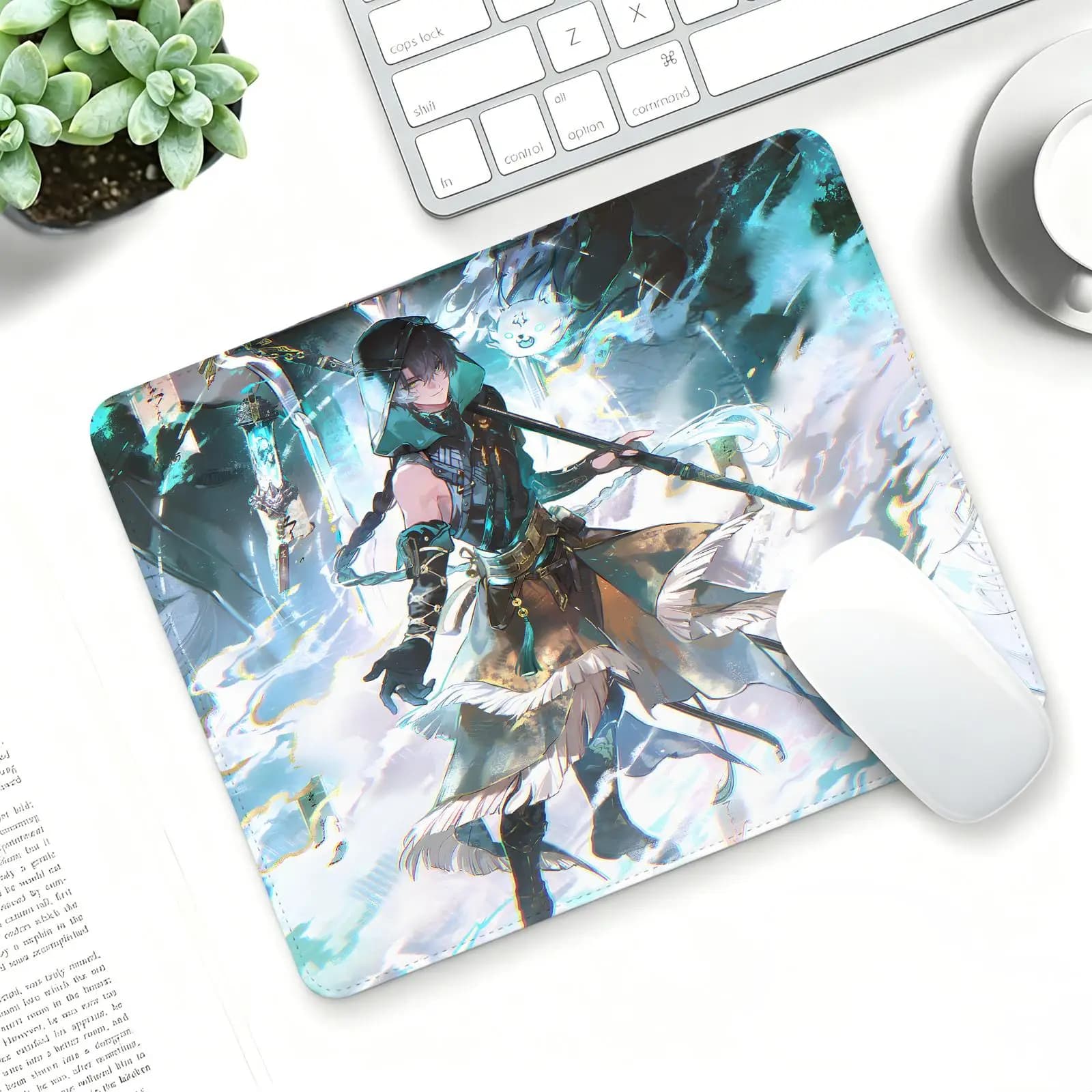 Mouse Pad Regular gaming mouse pad Office Wuthering Waves Jingran mouse pad Laptop desk mat Stitched edge S/M/L size mouse pad
