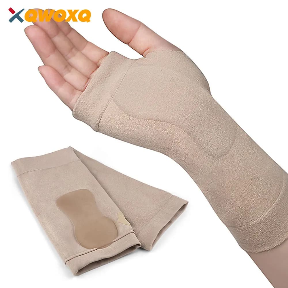 Tutore per mano con manica da polso a compressione sportiva professionale per la sindrome del tunnel carpale, dolore al polso/treno, affaticamento e artrite