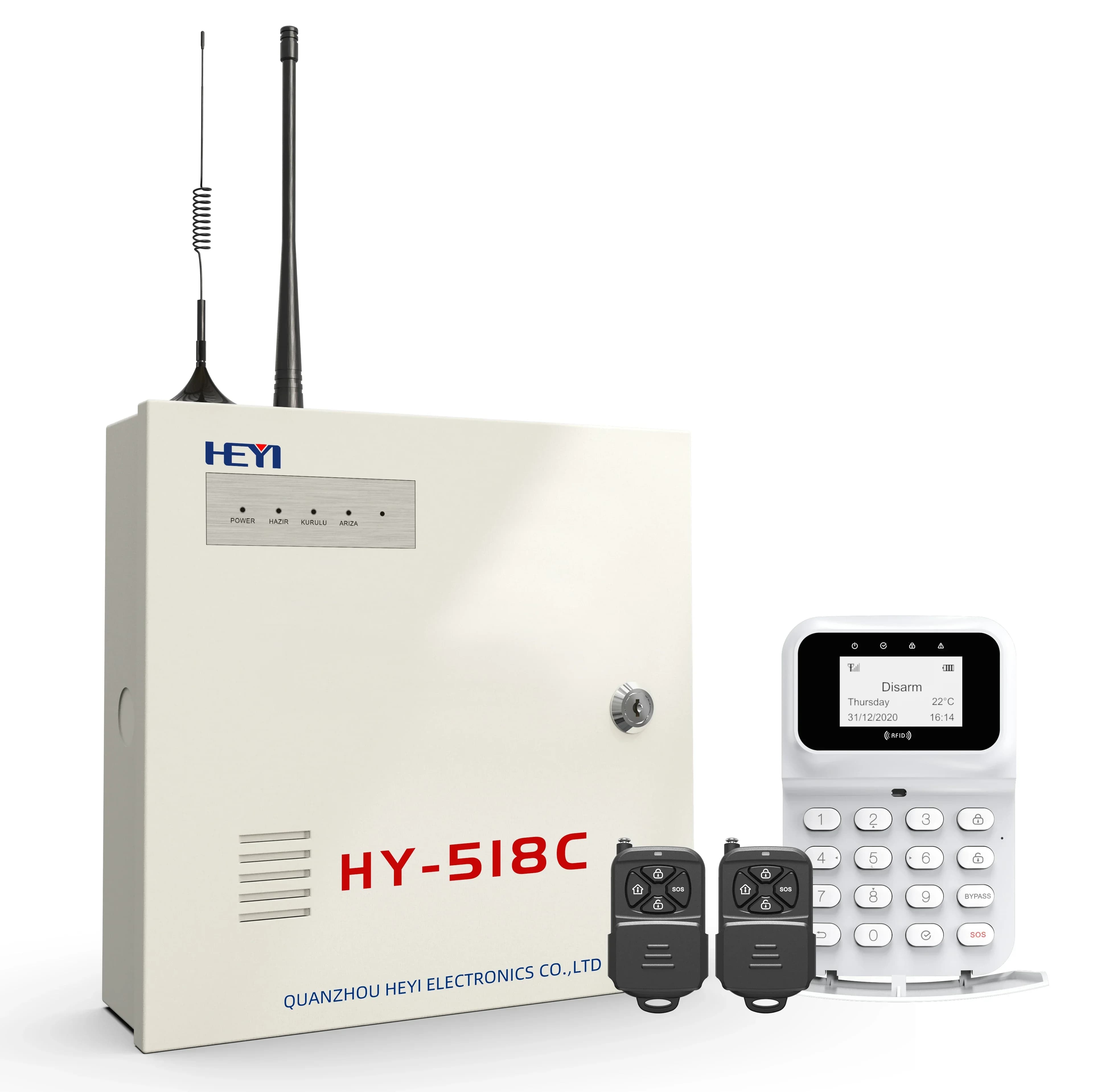 2024 Sistemi di allarme wireless professionali GSM/LAN/PSTN con prezzi di movimento 3G 4G 5G per la sicurezza di case con porte antincendio