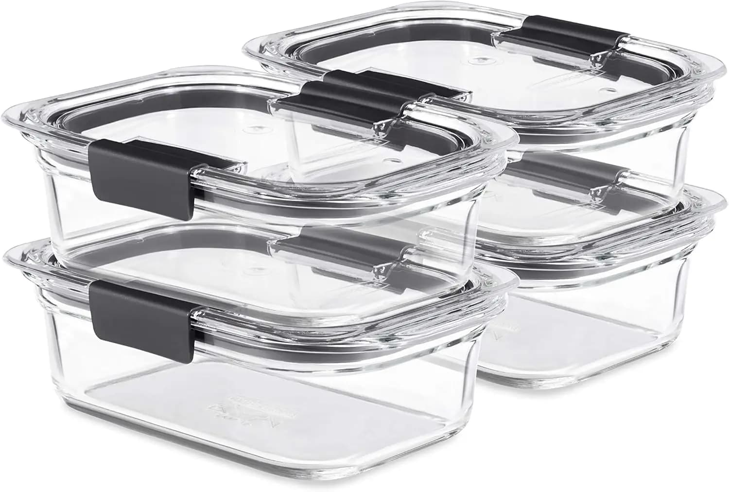 Set di 4 contenitori per alimenti in vetro senza BPA, a prova di perdite e adatti al forno per una facile preparazione dei pasti