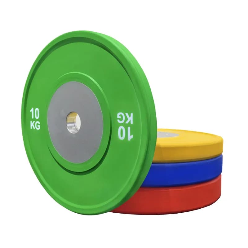 Gym Barbell Plates Barbell discs for competition plate for colorful rubber bumper for fitness weight lifting