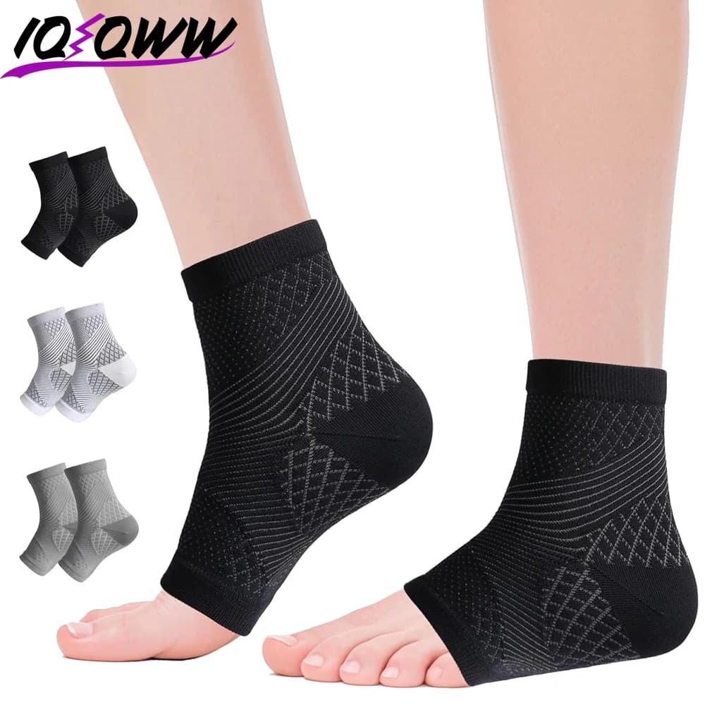 1 Paio di Calze a Compressione per Fascite Plantare, Calze per Neuropatia con Supporto per l'Arco Plantare per Dolore al Tallone e Gonfiore del Piede