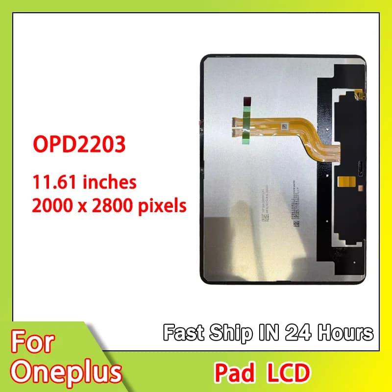11.61 inch New For OnePlus Pad LCD OPD2203 Display Touch Screen Digitizer For 1+Pad Display Replacement Repair Parts