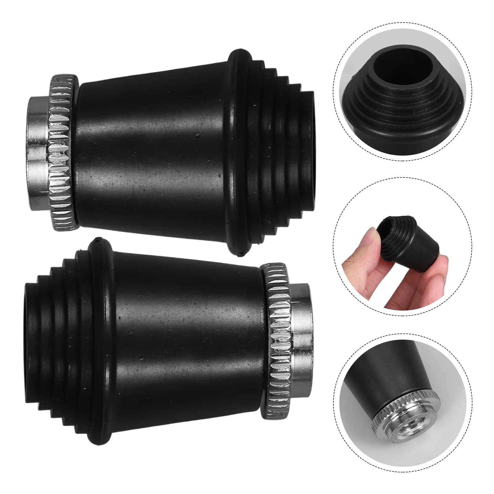 Kit 2 Pezzi Cuscinetti Antiscivolo per Gambe di Rack Batteria, Accessori Base per Piedini e Gambe del Basso