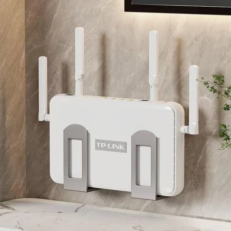 Set of 2 Wall Mounts for Routers, Wi-Fi Devices, Decoder, Home Theater Rack and A/V Accessories