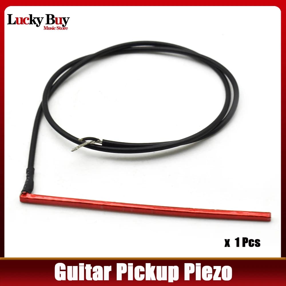 Pickup piezoelettrico sotto sella rosso per acustica o Ukulele 40mm/50MM/65mm