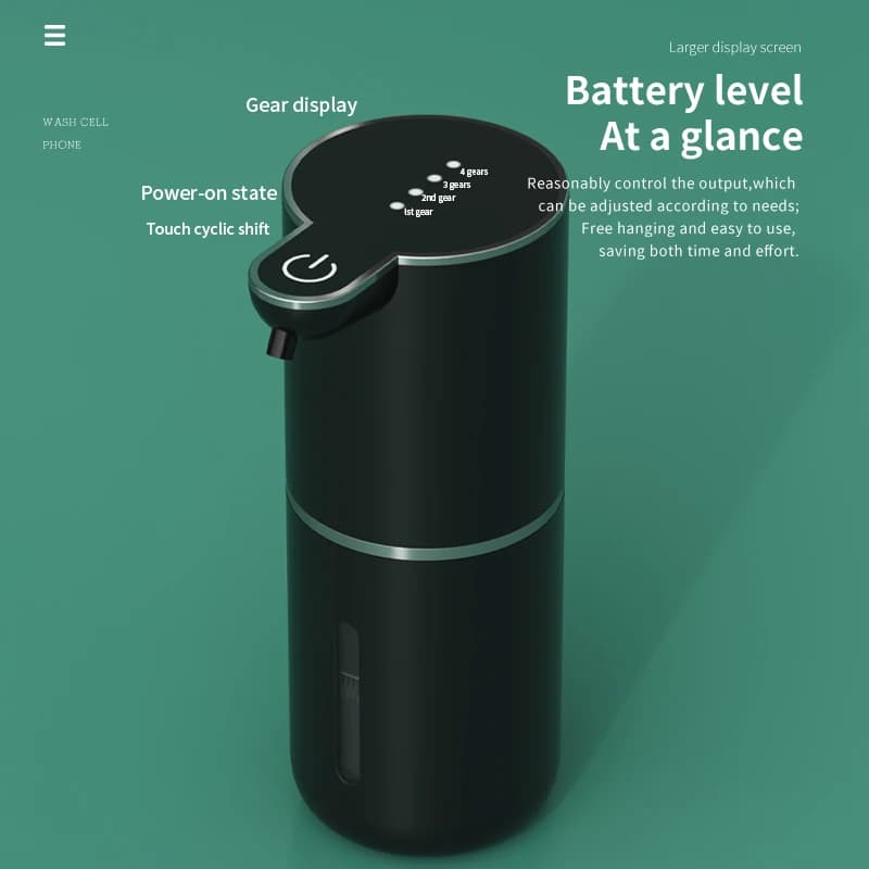380ML Ricaricabile Elettrico 4 Livelli Regolabile Automatico Sensore Dispenser di Sapone Intelligente Disinfettante Per Le Mani Pompa Lavatrice