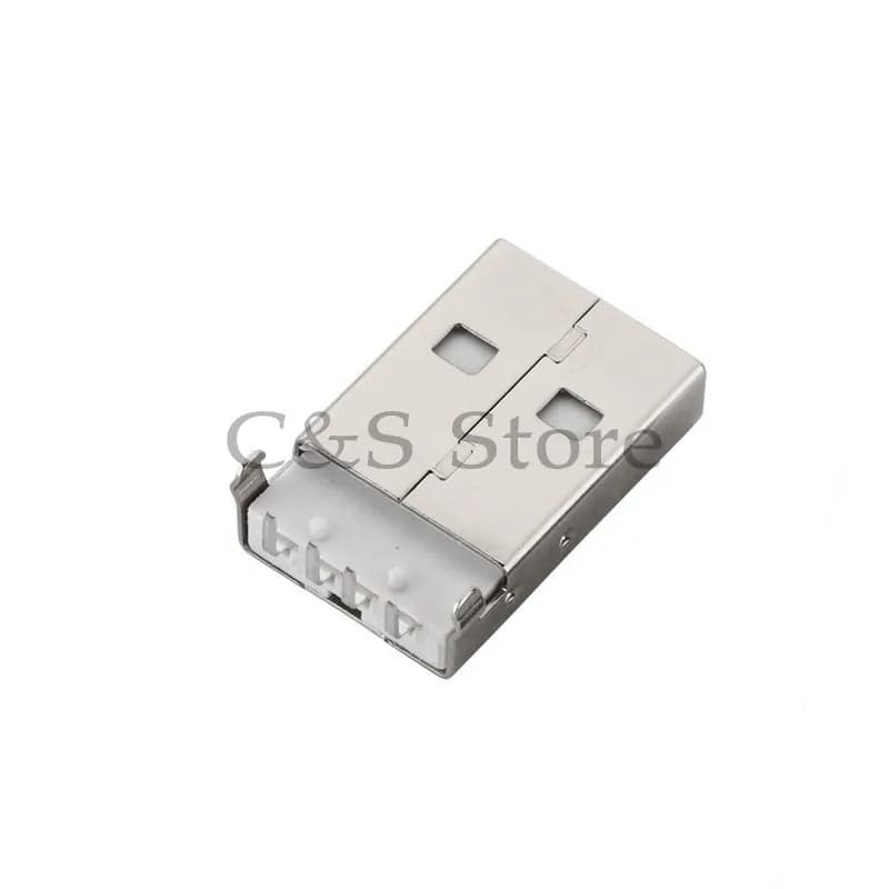 10 pz USB 2.0 Maschio Tipo A USB PCB Connettore Spina Ad Angolo Retto 90 gradi DIP Maschio USB Connettori