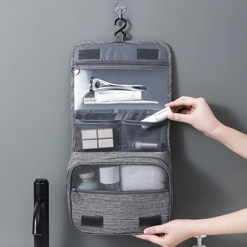 Oxford Fabric Men Business Portable Storage Bag Toiletries Organizer Women's Cosmetic Bag Waterproof Hanging Travel Bag